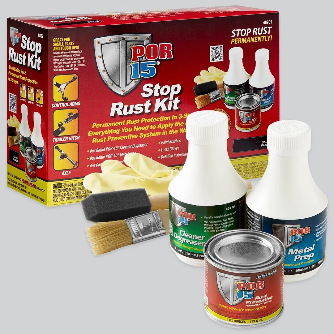 40929 – POR 15 Rust Treatment, Use To Prevent Rust Forming On Metal Surfaces Brush-Top/ Spray On 1 Box Gray With 8 Ou...